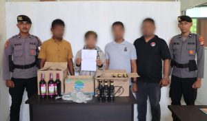 Toko Sembako di Bacan Kedapatan Simpan Miras, Pemilik Diamankan