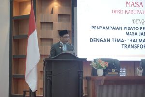 Pidato Perdana di DPRD, Bupati Ubaid Tegaskan Fokus Pembangunan Lima Tahun ke Depan