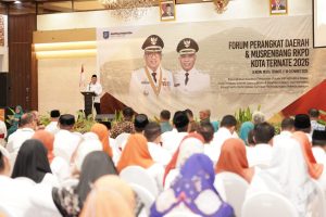 Wali Kota Ternate Buka Musrenbang RKPD 2026, Fokus pada Infrastruktur dan Pelayanan Publik
