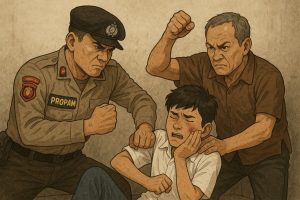Oknum Propam Polda Malut dan Ayahnya Diduga Aniaya Anak SMP