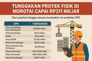 Tunggakan Proyek Fisik di Morotai Capai Rp311 Miliar, Ratusan Kontraktor Terlibat