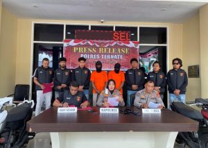 Polres Ternate Ringkus Dua Pelaku Curanmor, Satu Buron