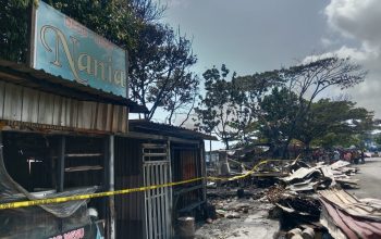 Kebakaran Kuliner Mangga Dua Utara, Damkar Ternate Kerahkan 4 Armada