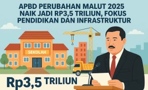 APBD Perubahan Malut 2025 Naik Jadi Rp3,5 Triliun, Fokus Pendidikan dan Infrastruktur