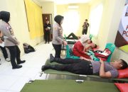 Peringati HUT ke-74, Humas Polres Ternate Gelar Donor Darah untuk Kemanusiaan