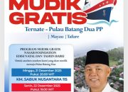 Natal Lebih Dekat, Nasab Foundation Gratiskan Mudik Warga Batang Dua