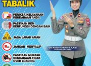 Tanjakan Tabalik Jadi Sorotan, Satlantas Polres Halteng Pasang Imbauan Cegah Kecelakaan