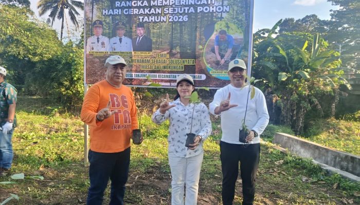 Komitmen Hijau NHM: 400 Bibit Warnai Hari Gerakan Sejuta Pohon di Halut