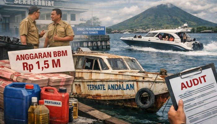 Anggaran BBM Rp1,5 Miliar Dishub Ternate Disorot, Dipakai Sewa Speedboat Meski Armada Rusak