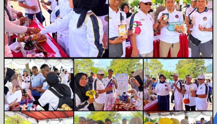 Jajaran Ditjenpas Malut Gelar Jalan Sehat dan Bazar Sambut HBP ke-62