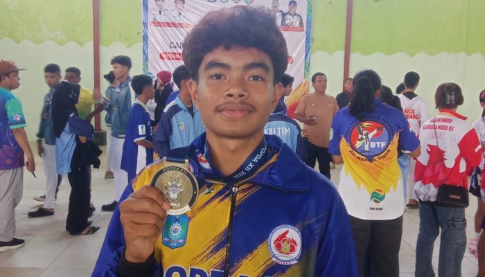 Averardo Itang Persembahkan Emas Perdana Taekwondo untuk Halut di POPDA XII Morotai
